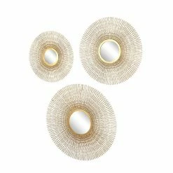 Discount 👍 Grayson Lane 27-in H x 27-in W Ornamental Round Metal Wall Accent - Set of 3 🎁 -GRAYSON LANE Sales 2022 330945474 AlternateImage7 l