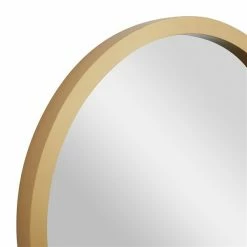 Outlet 🔔 Grayson Lane 30-in x 30-in Round Gold Wall Mirror 🛒 -GRAYSON LANE Sales 2022 330945478 AlternateImage3 l