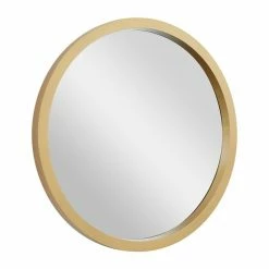 Outlet 🔔 Grayson Lane 30-in x 30-in Round Gold Wall Mirror 🛒 -GRAYSON LANE Sales 2022 330945478 AlternateImage5 l