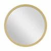 Outlet 🔔 Grayson Lane 30-in x 30-in Round Gold Wall Mirror 🛒