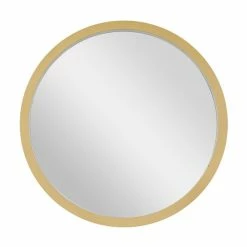 Outlet 🔔 Grayson Lane 30-in x 30-in Round Gold Wall Mirror 🛒