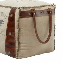 Wholesale π Grayson Lane Rustic Brown Canvas Square Ottoman with Handles π 7 Wholesale π Grayson Lane Rustic Brown Canvas Square Ottoman with Handles π -GRAYSON LANE Sales 2022 330945488 AlternateImage3 l
