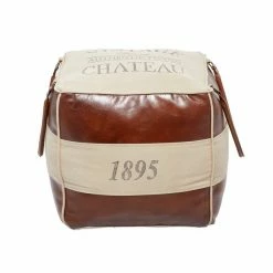 Best Pirce 💯 Grayson Lane Farmhouse Brown/Cream Canvas Square Ottoman with Handles ✨ 9 Best Pirce 💯 Grayson Lane Farmhouse Brown/Cream Canvas Square Ottoman with Handles ✨ -GRAYSON LANE Sales 2022 330945490 AlternateImage5 l