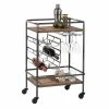 Best reviews of ⭐ Grayson Lane Black Metal Base with Wood Top Kitchen Cart (30-in x 20-in) 💯